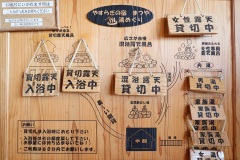 入浴の際はコチラの札を